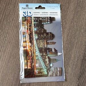 ❤️$4 Paper House 3D Scene Sticker